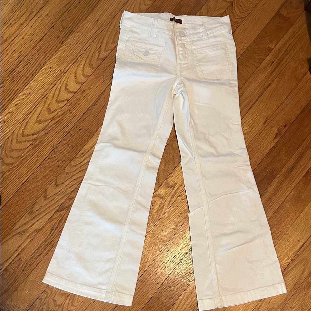 7 For All Mankind Girls 8 White Jeans